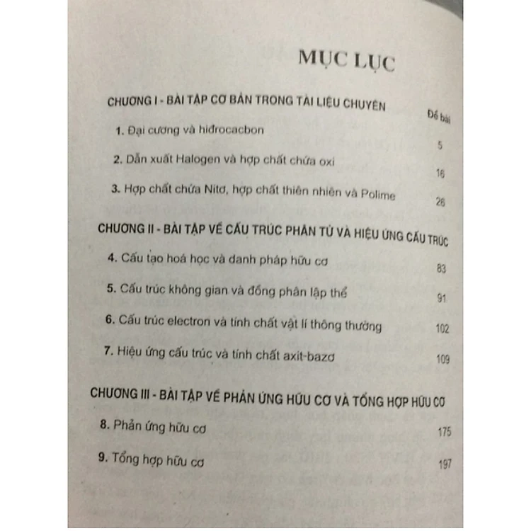 Tài Liệu Chuyên Hóa Học Trung Học Phổ Thông Bài Tập Hữu Cơ (Tập 1)