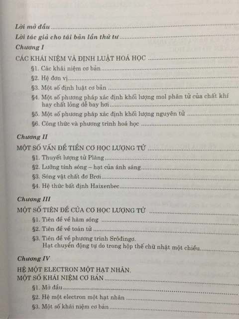 Hóa Học Đại Cương 1 - Cấu Tạo Chất - Trần Thành Huế