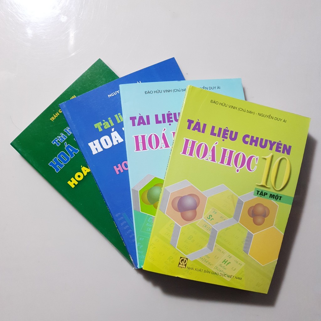 Combo 7 cuốn Tài Liệu Chuyên Hóa Học 10 - 11 - 12 (Đủ bộ gồm 4 giáo khoa 3 bài tập)