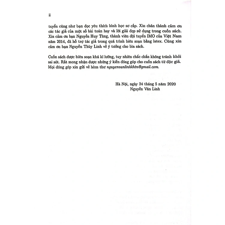 Một số chủ đề Hình học phẳng dành cho học sinh chuyên Toán – Nguyễn Văn Linh