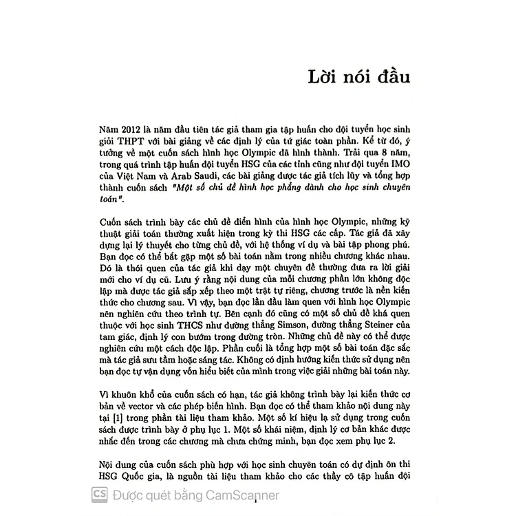 Một số chủ đề Hình học phẳng dành cho học sinh chuyên Toán – Nguyễn Văn Linh