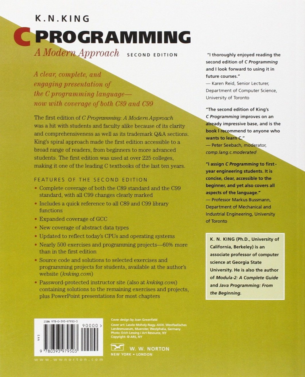 C Programming: A Modern Approach, 2nd Edition by K. N. King