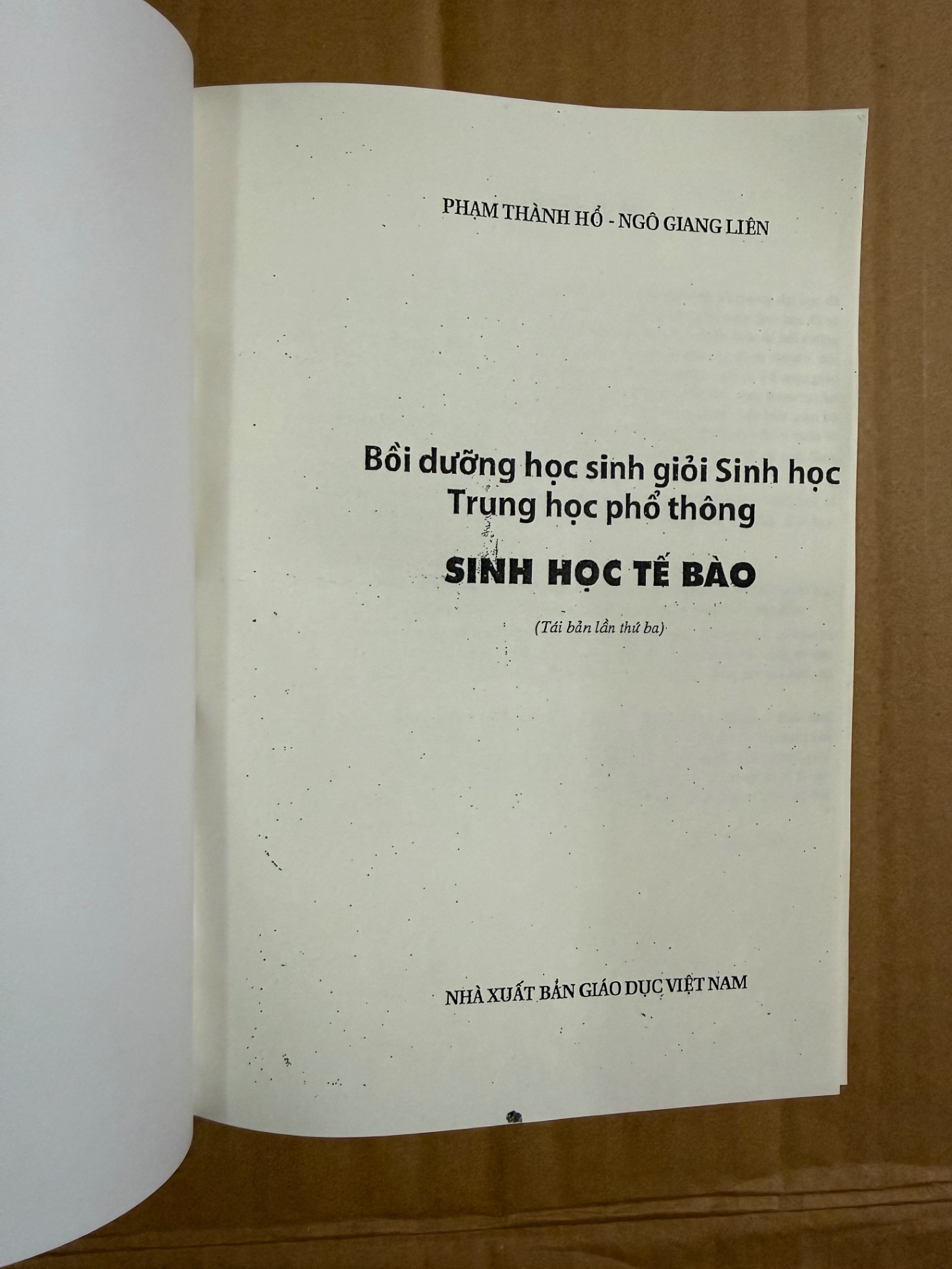 BỒI DƯỠNG HỌC SINH GIỎI Sinh học trung học phổ thông - Sinh Học Tế Bào