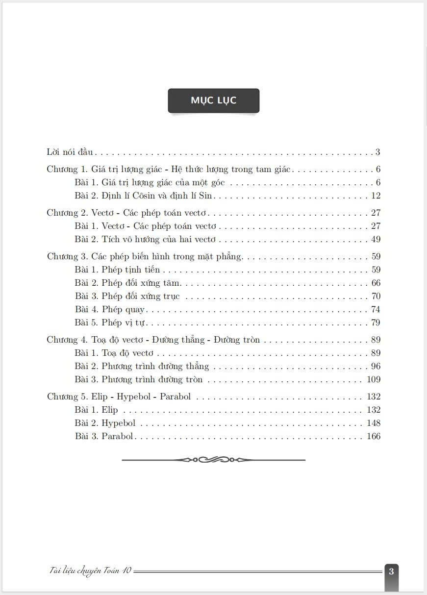 Tài liệu chuyên toán 10 Quyển 1-2-3 (combo bộ 3 cuốn)