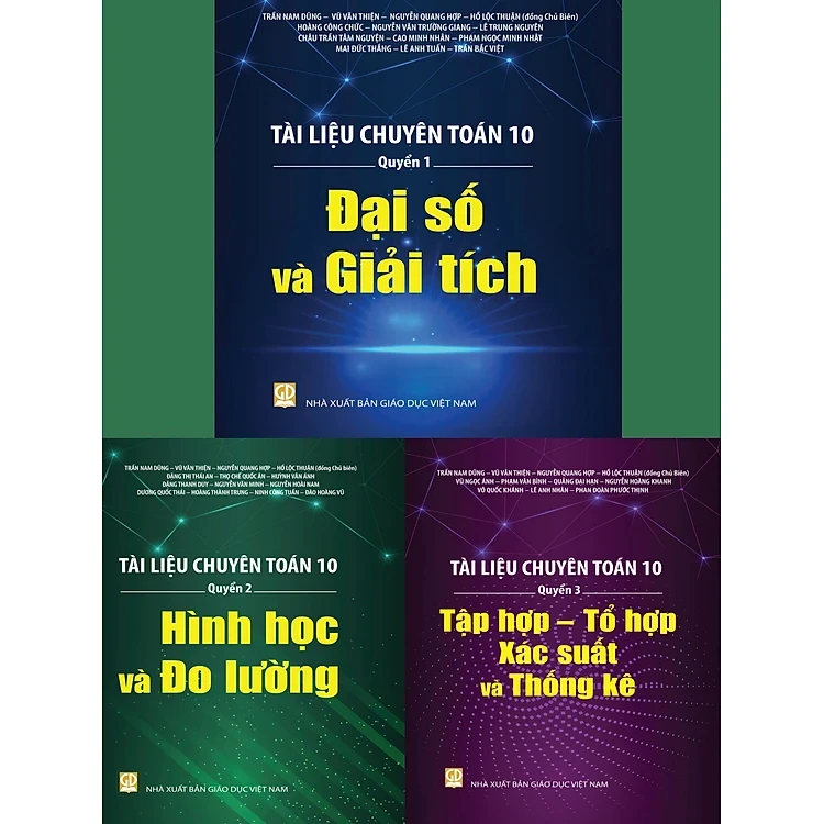 Tài liệu chuyên toán 10 Quyển 1-2-3 (combo bộ 3 cuốn)