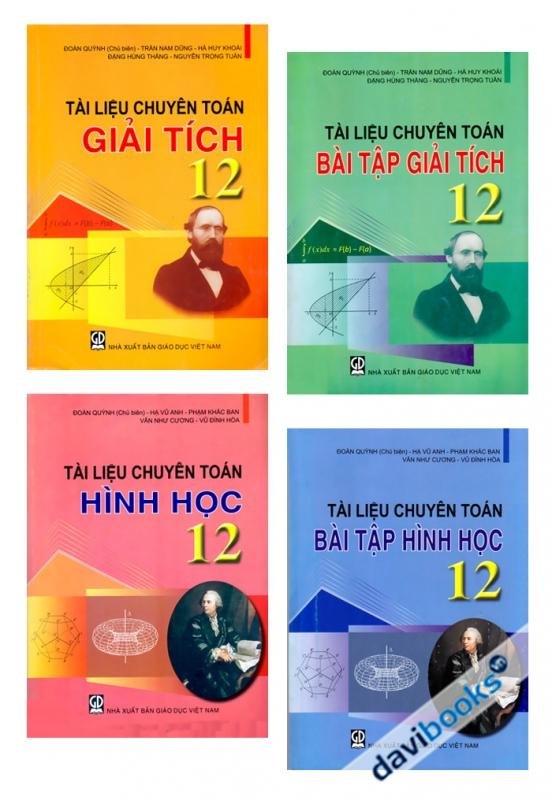 Combo TÀI LIỆU CHUYÊN TOÁN Lớp 12 (Bộ 4 Cuốn) -B5