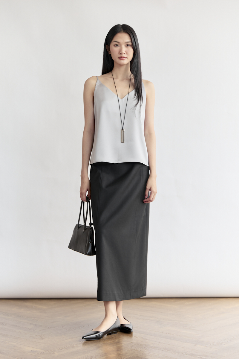 Basic Midi Pencil Skirt