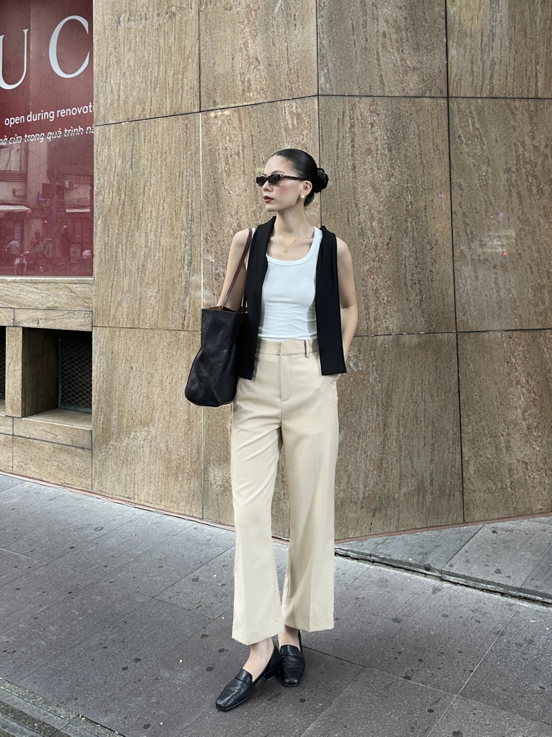 Straight crop pants