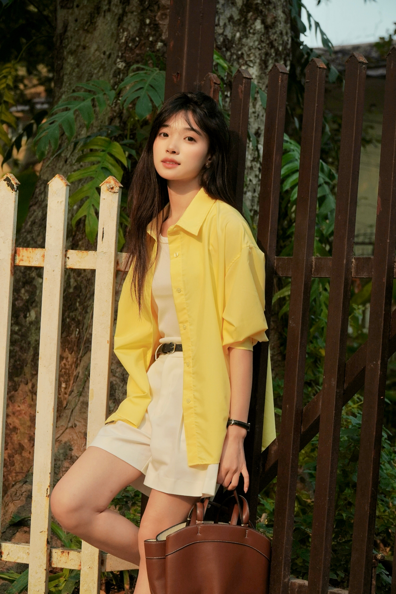The Basic Oversize Shirt - Vàng