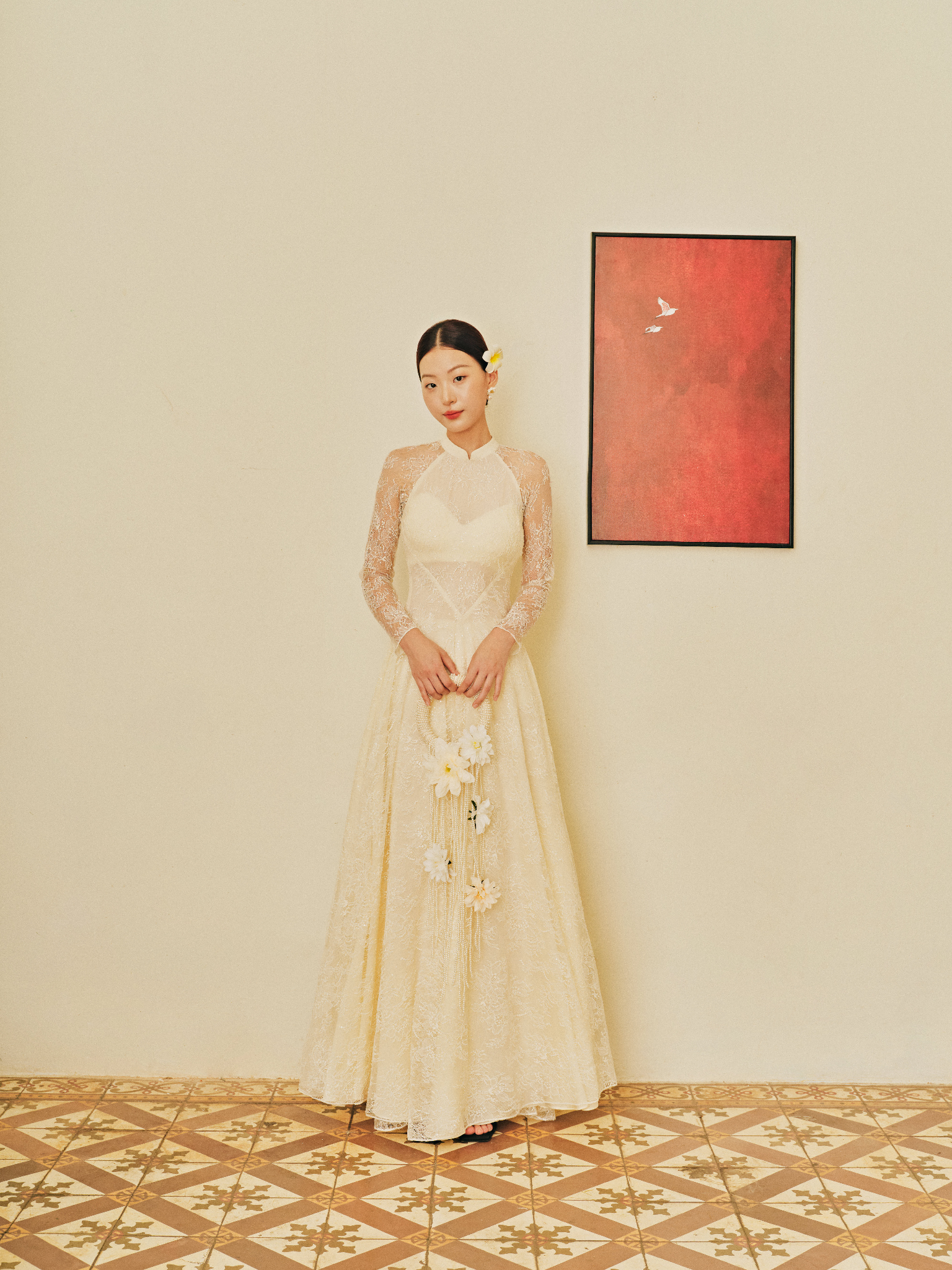 Quần áo dài ren