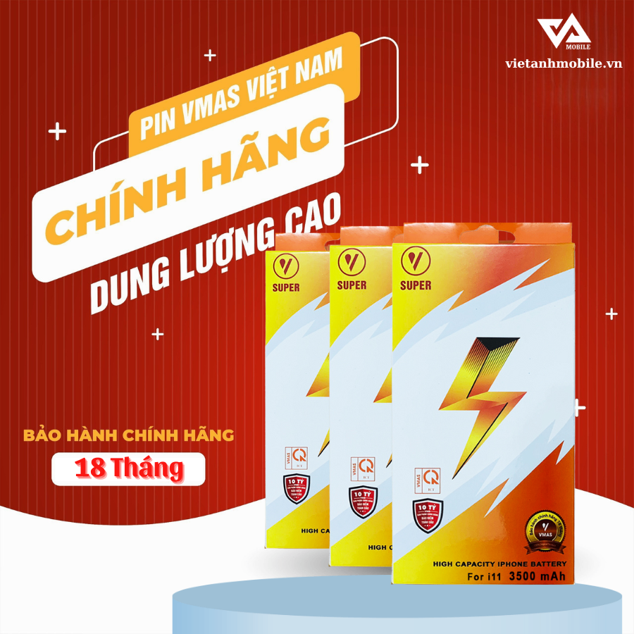 Pin iPhone hãng VMAS dung lượng CAO