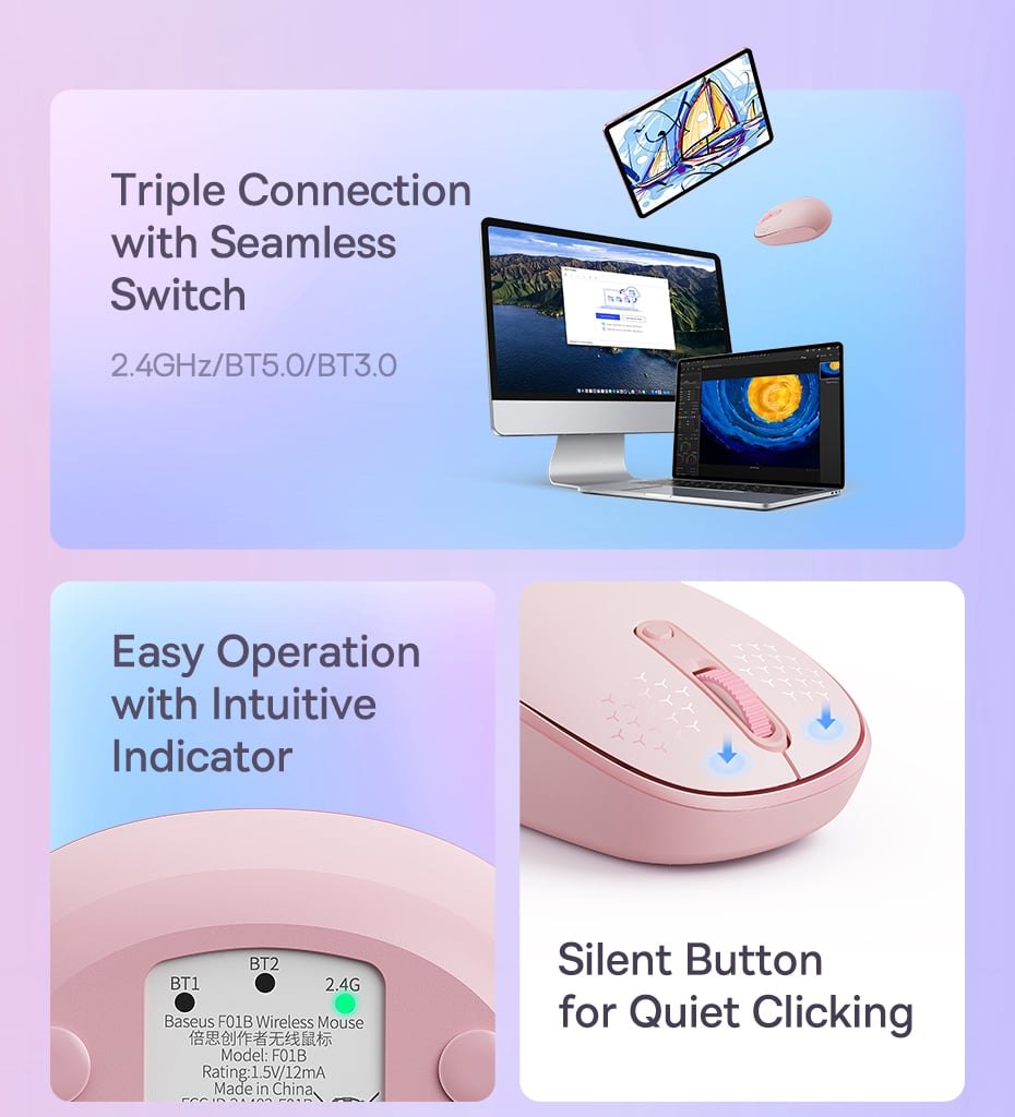 Chuột không dây Wireless Baseus F01