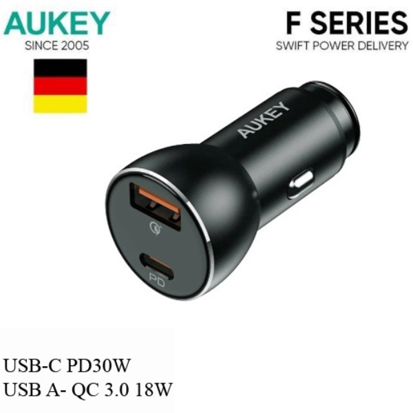 Tẩu sạc nhanh 48W cho xe hơi hãng AUKEY CC-Y48 