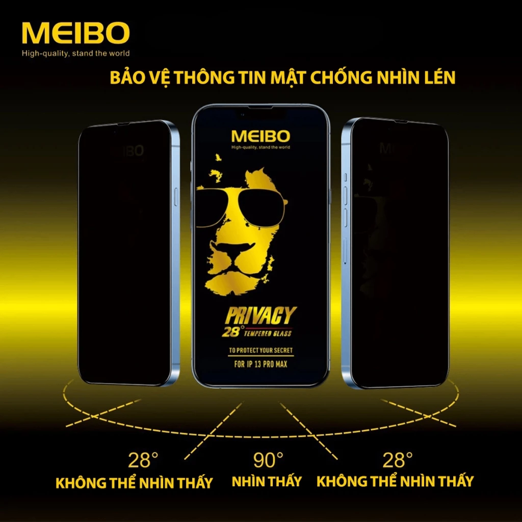 Cường lực chống nhìn trộm MEIBO Sư Tử