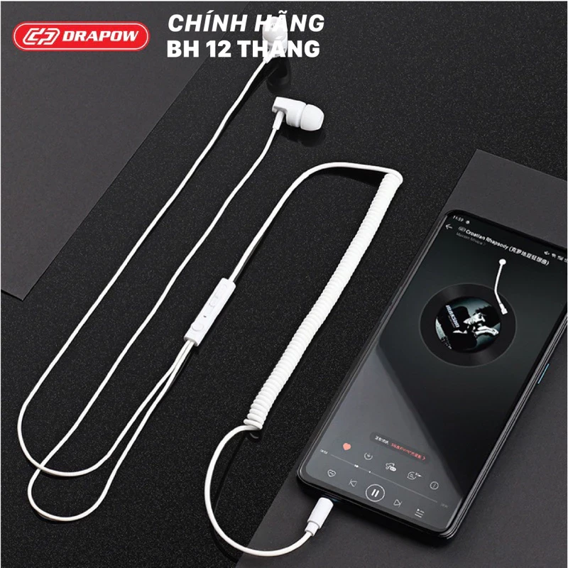 Tai nghe dây 3.5mm Drapow Twister C10