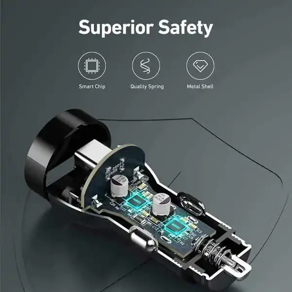 Tẩu sạc nhanh 48W cho xe hơi hãng AUKEY CC-Y48