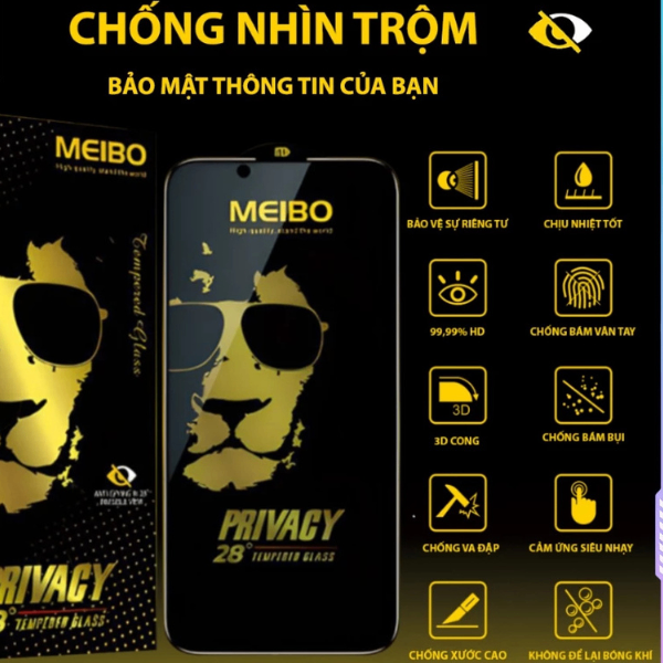 Cường lực chống nhìn trộm MEIBO Sư Tử