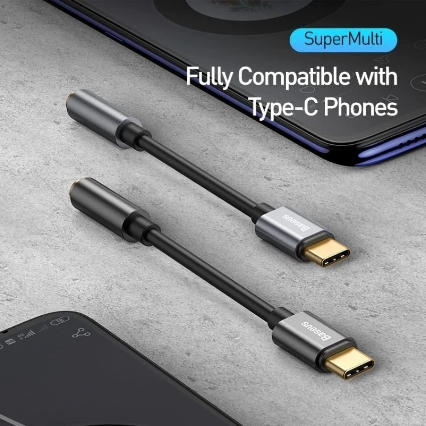 Dây cáp Baseus chuyển đổi type C sang cổng 3.5mm