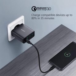 Củ sạc Aukey PA-T18 (4 cổng USB A) công suất 42W Max