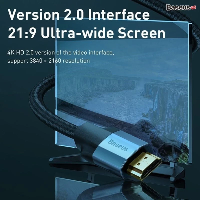 Cáp HDMI to HDMI Baseus 4K dài 3M