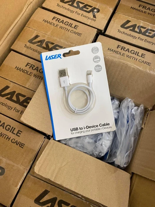 Cáp iPhone ( USB - lightning ) Laser Dài 50cm