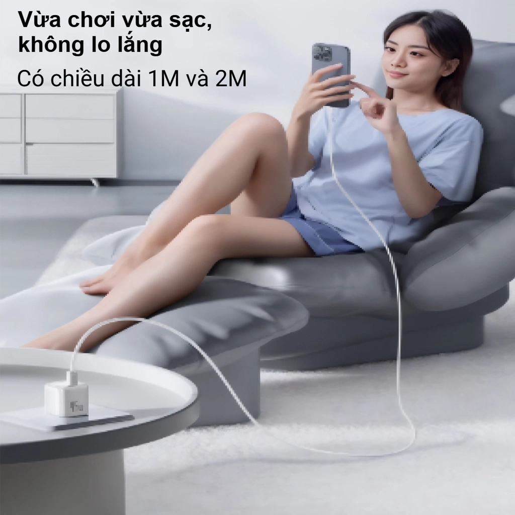 Cáp sạc nhanh BASEUS PD 100W C to C ( Dài 2M )