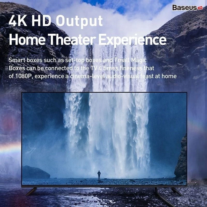 Cáp HDMI to HDMI Baseus 4K dài 3M