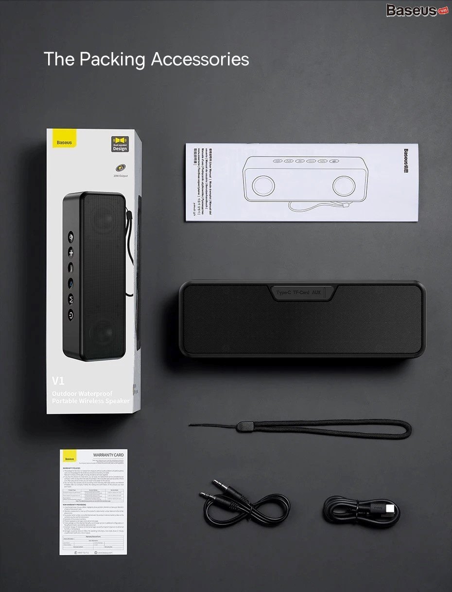 Loa Bluetooth BASEUS V1 công suất 20W