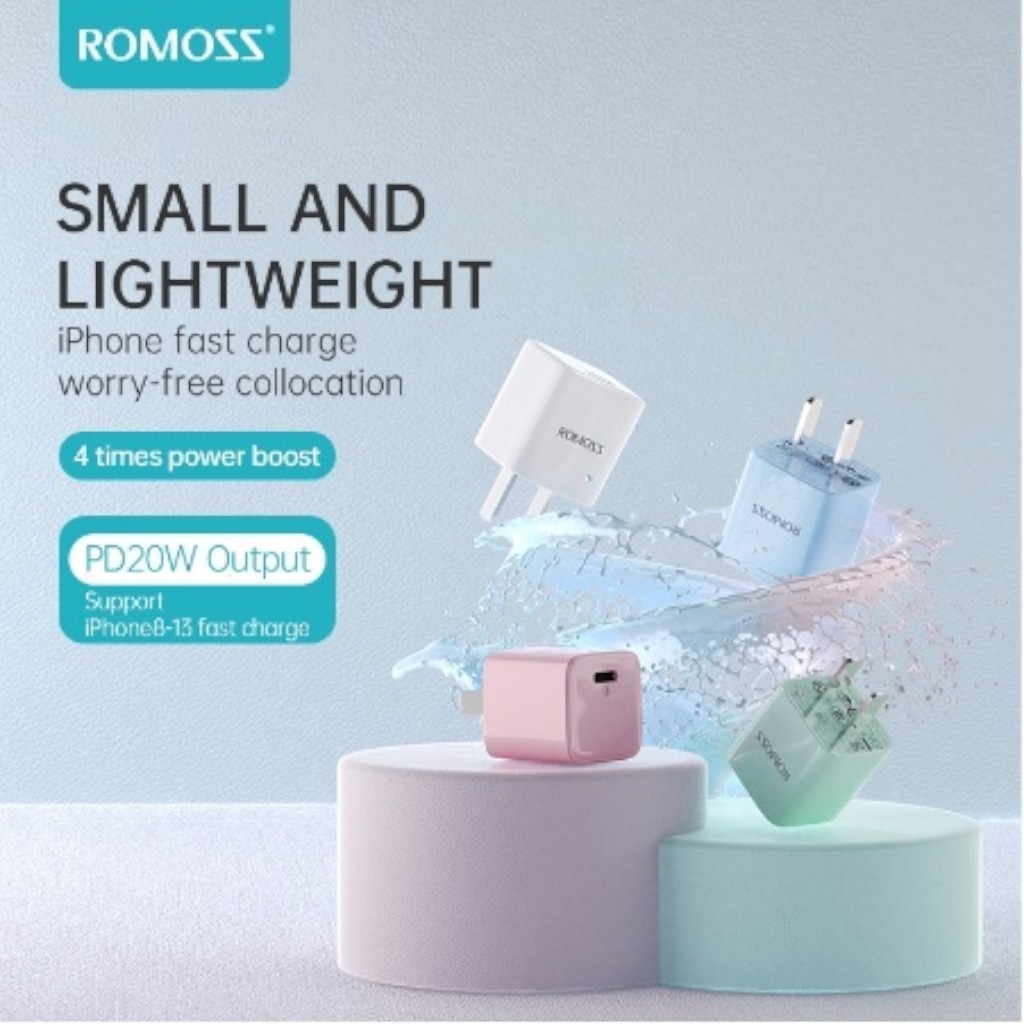 Củ sạc nhanh Romoss 20w AC20C công nghệ GaN