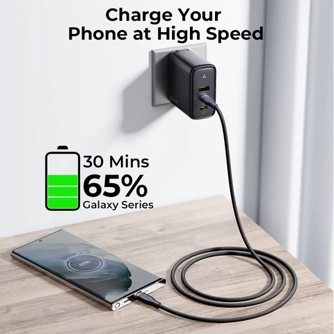 Cáp sạc nhanh VOLTME Powerlink rugg ( C to C ) 60W