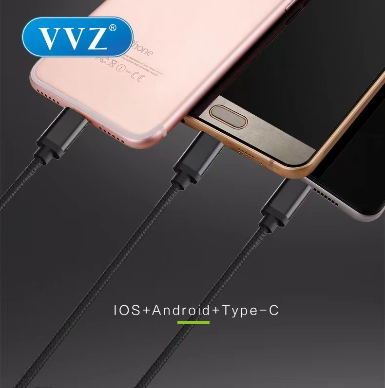 Cáp 3 đầu đa năng ( 3 IN 1 ) hãng VVZ