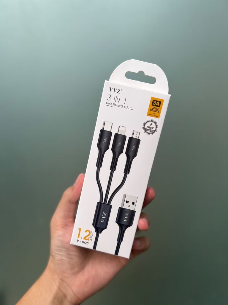Cáp 3 đầu đa năng ( 3 IN 1 ) hãng VVZ