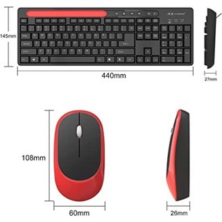 Bộ bàn phím và chuột không dây MageGee V620 2.4ghz