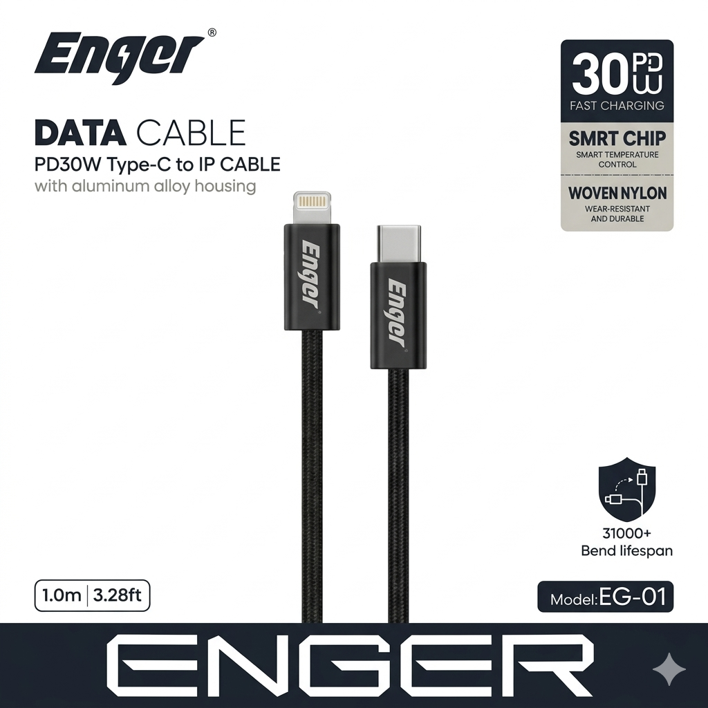 Cáp Sạc nhanh 30w Enger EG 01 ( C To L ) 