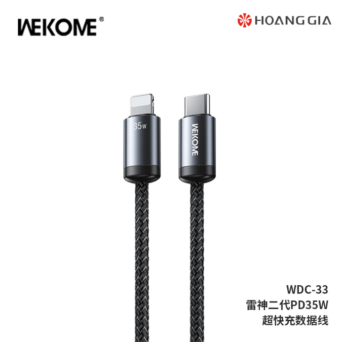 Cáp Sạc Nhanh C-L Wekome WDC-33 (PD35W)