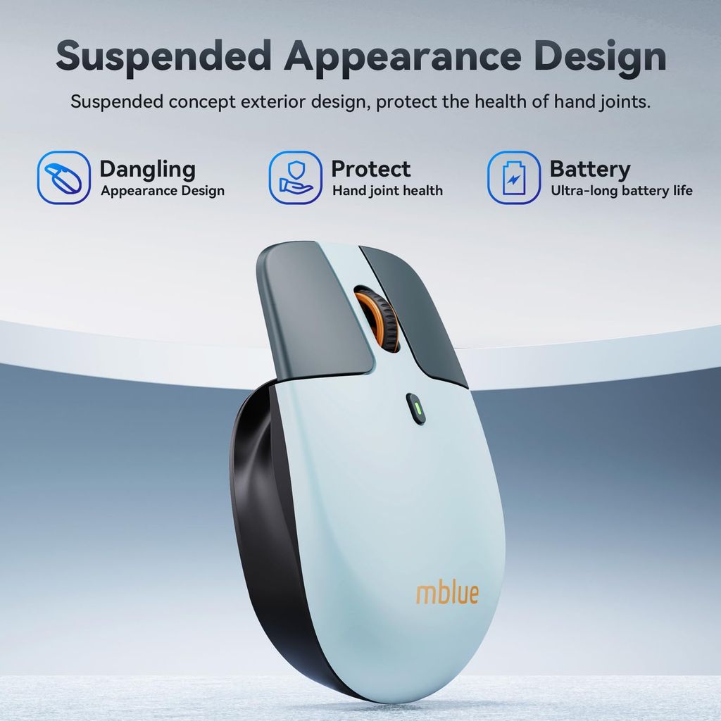Chuột không dây công thái học MEIZU mblue M203
