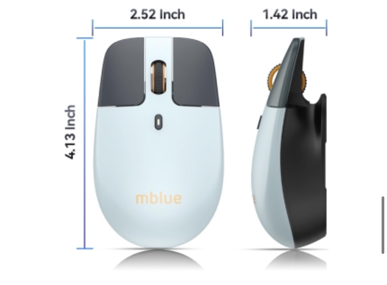 Chuột không dây công thái học MEIZU mblue M203