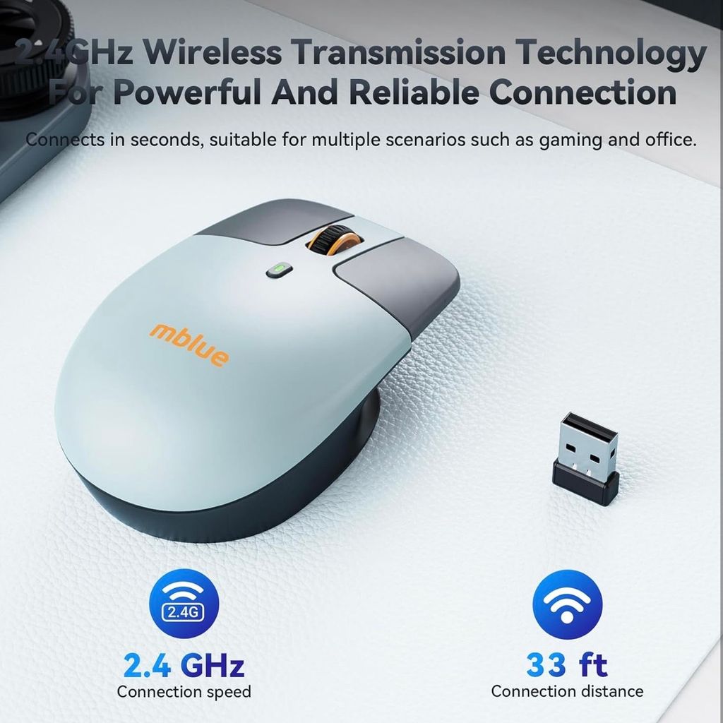 Chuột không dây công thái học MEIZU mblue M203