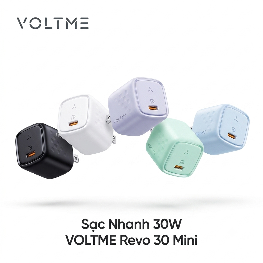 Sạc Nhanh 30W VOLTME Revo 30 Mini, công nghên GaN III
