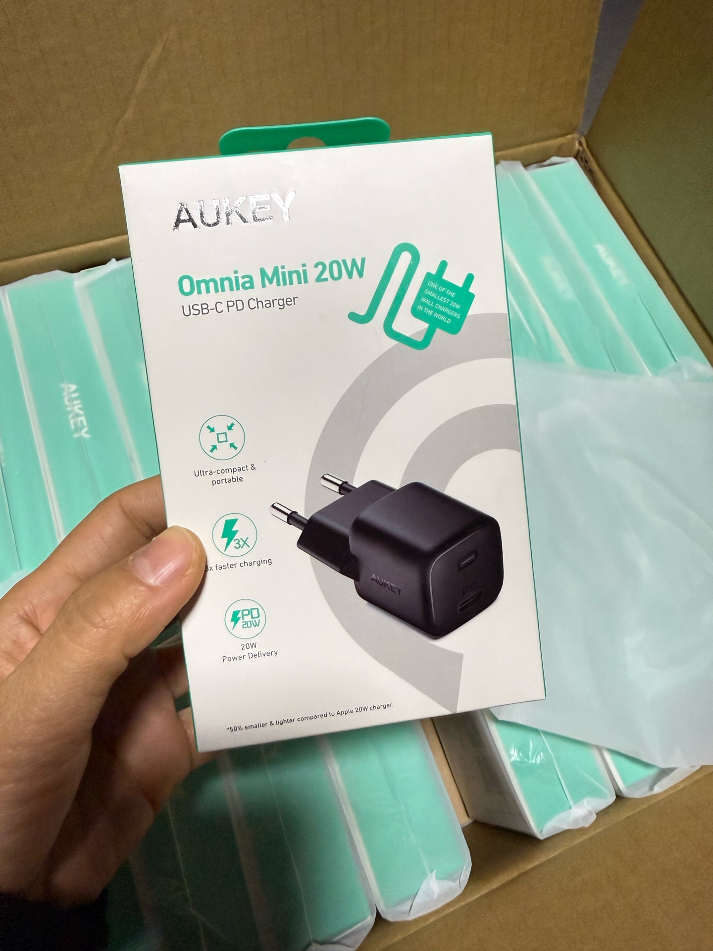 Củ sạc nhanh 20W Aukey Omnia OMNIA USB-C PD PA-B1