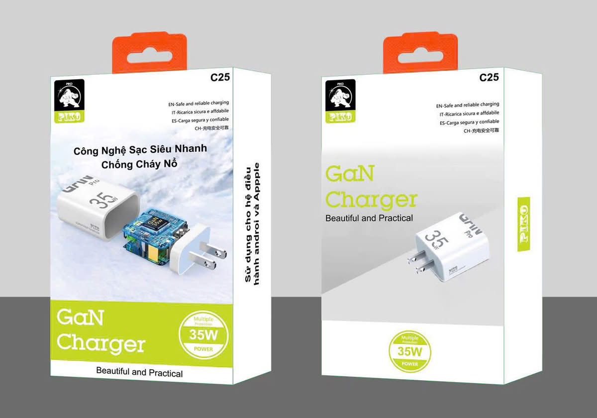 Củ sạc nhanh 35W GaN PIKO C25 