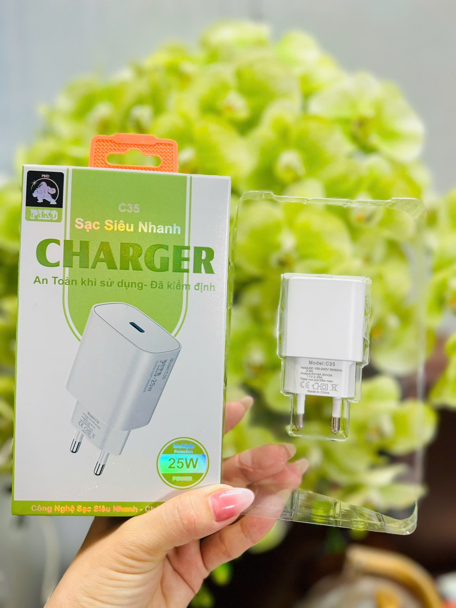 Củ sạc nhanh PIKO C35 sạc siêu nhanh 25W