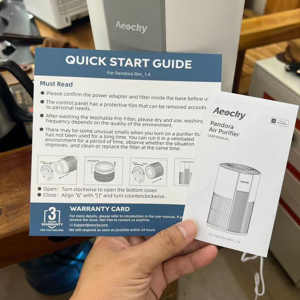 Máy lọc không khí Mini Aeocky lớp lọc 5-in-1 ( Hàng Oder )