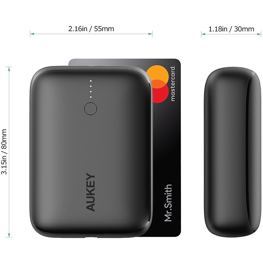 Sạc dự phòng 10000mAh Aukey Basix Mini PD20W /QC3.0