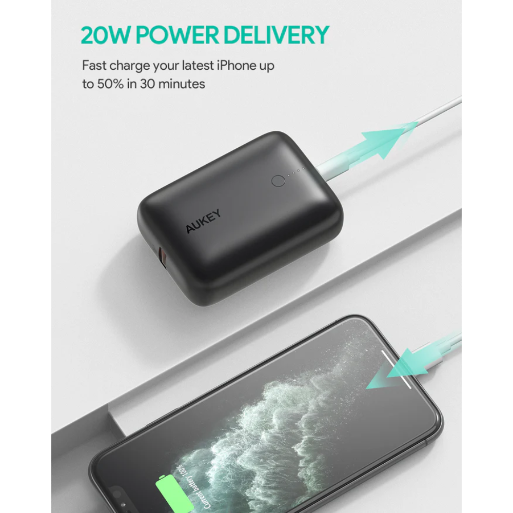Sạc dự phòng 10000mAh Aukey Basix Mini PD20W /QC3.0