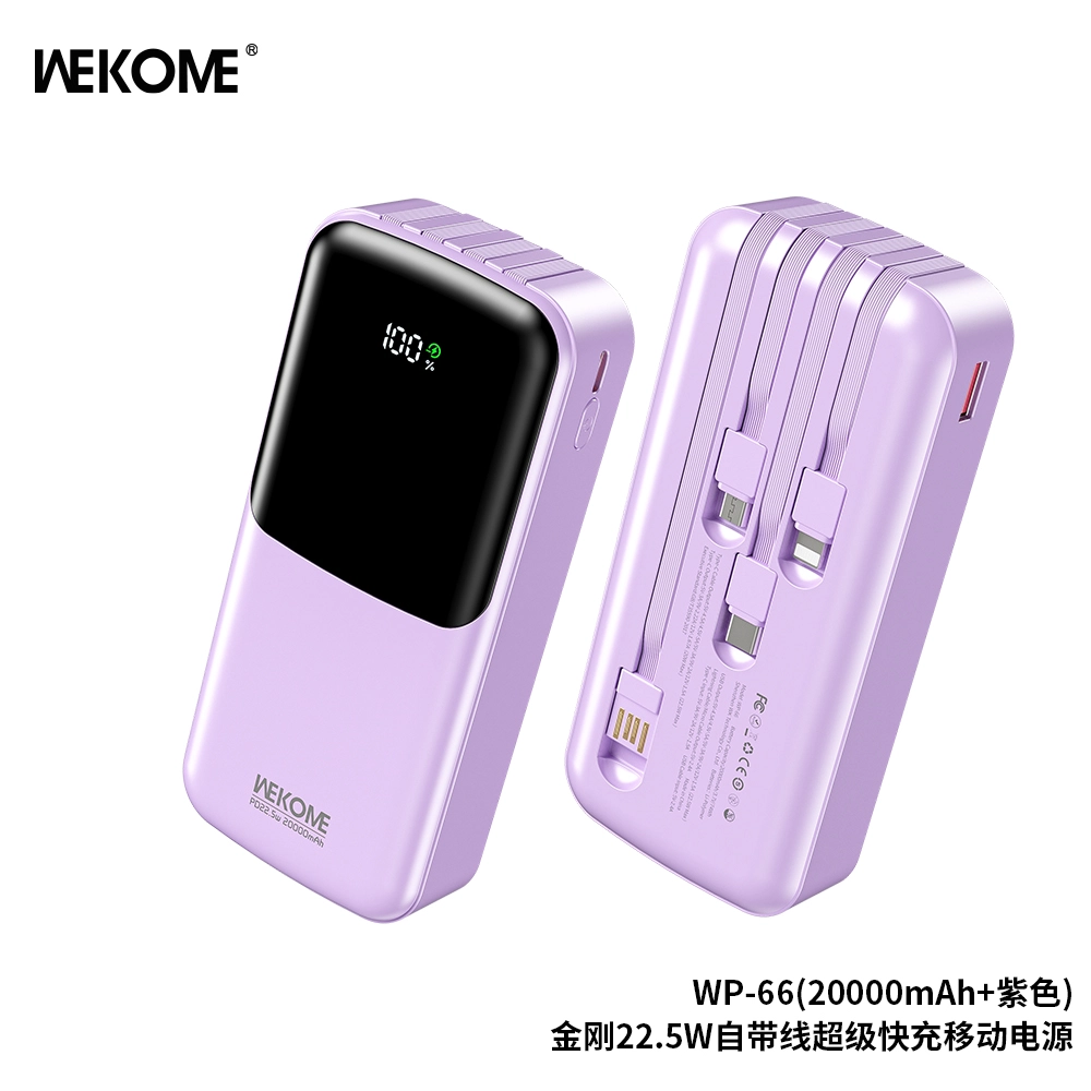 Sạc dự phòng 20.000mAh WEKOME WP-66 sạc nhanh 22.5W