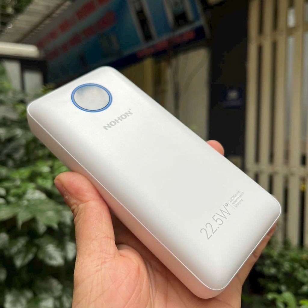 Sạc dự phòng NOHON 20.000mAh – Sạc nhanh 22.5W PD3.0 QC3.0, màn hình LED