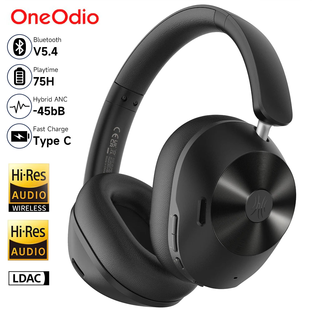 Tai nghe Headphone OneOdio Focus A5 Bluetooth 5.4 dùng cho DJ, chống ồn ANC. 