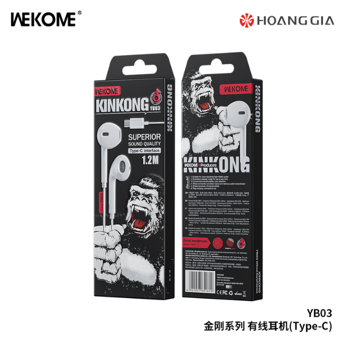 Tai nghe có dây WEKOME YB03 Type-C 