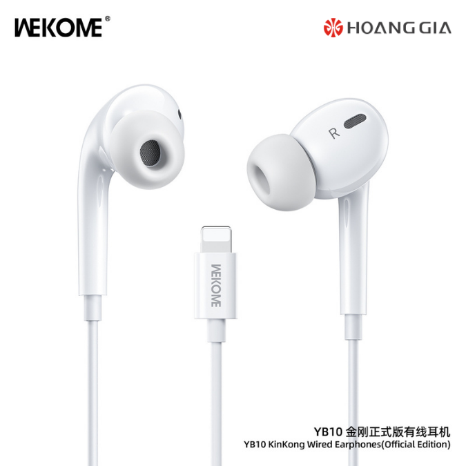 Tai nghe có dây WEKOME YB10 Lightning